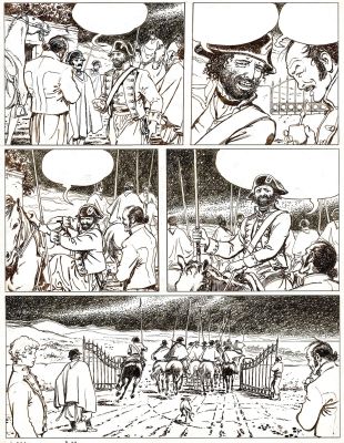 Manara | El Gaucho, planche originale très grand format à l’encre de chine. | Septimus