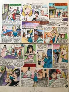 Juillard, Claude-Henri - 2 Original colour page - Valérie - 1961