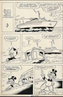 Chierchini, Giulio - 1 Original page - Donald Duck - Zio Paperone e gli Stivale delle 7 Leghe | Catawiki