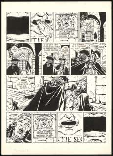 Griffo | Planche originale n°1 - Le Masque dans la bouche d’ombre - Giacomo C. | Daniel Maghen