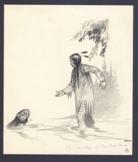 Kresse, Hans G. | Original drawing  - Hiawatha  - (ca. 1945) | Catawiki