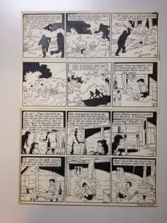 De Moor, Bob - 1 Original page - Snoe en Snolleke - De Schat Van Baekelandt - 1952 | Catawiki