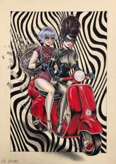 Nik Guerra - 1 Original colour page - Risate Criminali - “Boom” - pag. 49 - 2024 | Catawiki