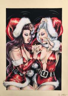 Nik Guerra - 1 Original colour page - Risate Criminali - “Botte di Capodanno” - pag. 53 - 2024 | Catawiki