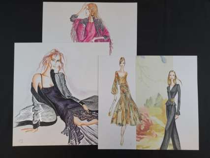 Atelier Valentino - 3 Collage - Collezione Primavera Estate 1980 | Catawiki