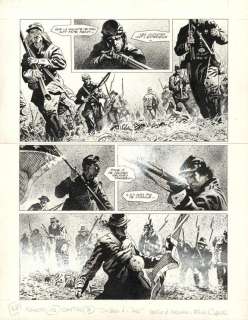 Steve Cuzor - Planche originale n°38 - Le combat d‘Henry Fleming