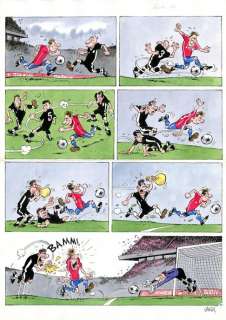 Gürsel, Gürçan - 1 Original colour page - Les Foot furieux | Catawiki