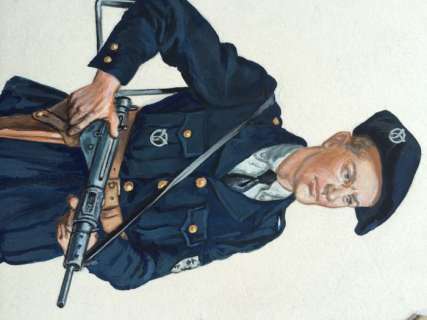 Funcken | Original gouache illustration (p.49) for " Les Uniformes & Armes volume 3  - Guerre 1939-45 "  - (1974) | Catawiki