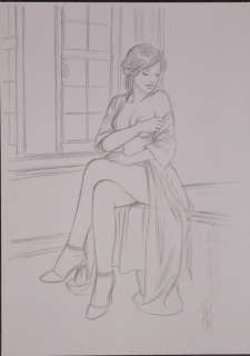 Paturaud, Laurent - 1 Original preliminary drawing - Pin Up | Catawiki