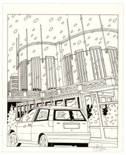 Goffin, Alain - 1 Original drawing - Publicité FIAT - 2000 | Catawiki