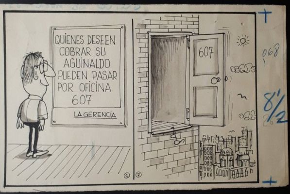 Quino - 1 Published artwork - Joke Published in Rico Tipo 1022 - 1964 | Catawiki