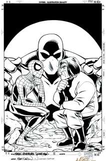 Jonathan Glapion Mike Norton - Marvel Adventures Spider-Man #11 Cover (Spider-Man, Mad Thinker, Intello!) 2005