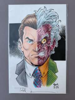 Todd Albert Nauck - 1 Original drawing - Two Face - 2023 | Catawiki