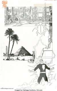 George Perez - History of the Dc Universe #1 Pg 12 ‘Black Adam‘ Splash (Dc, 1986)