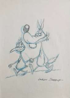 Sommacal, Giorgio - 1 Original colour drawing - Lupo Alberto | Catawiki