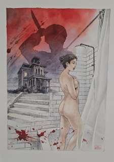 Raimondo, Luca - 1 Original drawing - Sexy Horror Movie - "Psyco" | Catawiki