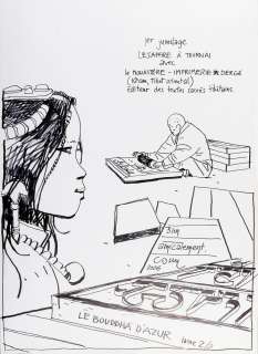 Cosey | Le Bouddha d’Azur, illustration au feutre… | Millon