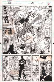 Jim Amash, Scott Eaton - Guardians of the Galaxy #54 P.22 - Guardians in the Spider-Man Museum - 1994