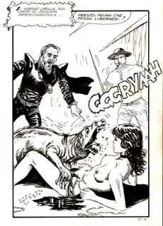 Manara, Milo - 1 Original page - Jolanda De Almaviva #54 - "Le prigioniere dei mostri" Full Page - 1973 | Catawiki