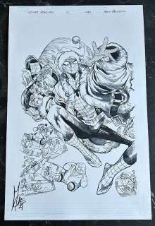 Continue shopping - ULTIMATE SPIDER-MAN #12 CHECCHETTO ORIGINAL COVER ART