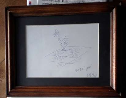 Sempé, Jean-Jacques - Dessin original dédicacé - jeux echec - (1990) | Catawiki