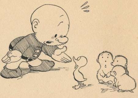 Dulieu, Jean - 1 Original drawing - Paulus de Boskabouter - "Paulus is lief voor de kleintjes"- (jaren 1950) | Catawiki