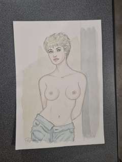 Renaud - 1 Original colour drawing - Jessica Blandy | Catawiki