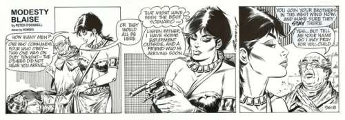 Romero, Enric Badia - 1 Original page - Modesty Blaise - strip #9615 - 1999 | Catawiki