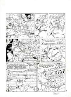 Ferry - 1 Original page - Ian Kaledine T9 - Le secret du Chateau Flambard - 1990 | Catawiki