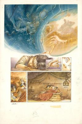 Thierry Ségur - Planche originale n°13 - Le roi des méduses