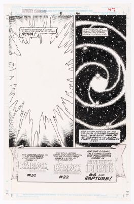 Lot 83 - RON LIM INFINITY CRUSADE #5 COMIC BOOK PAGE ORIGINAL ART. | Hake’s