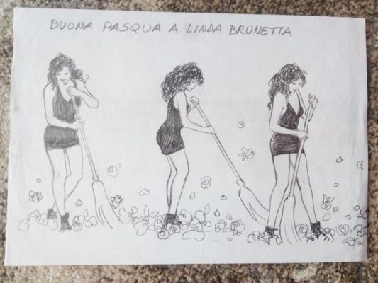 Manara, Milo - 1 Original page - Pin Up - Buona Pasqua | Catawiki