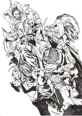 TWO MOONS UNUSED COVER - ORIGINAL ART BY VINCENZO FEDERICI | Scott’s Collectables
