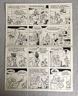 Remacle, Marcel | Original page (p.9 A + 9 B)  - Hultrasson 2  - Bij de Schotten  - (1966) | Catawiki