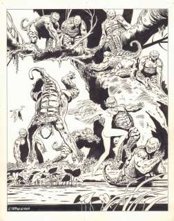 Frank Thorne - ghita portfolio plate art - 1985 signed