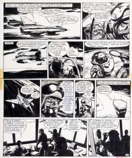 Jijé - Lot 535 - Tanguy et Laverdure, planche n°25 Ã  l‘encre de…