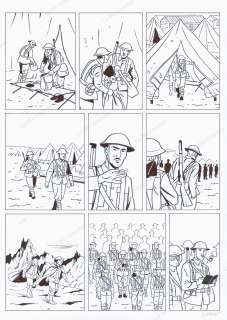 Hervé DUPHOT - Planche Originale Inédite test pour « Tolkien » PA