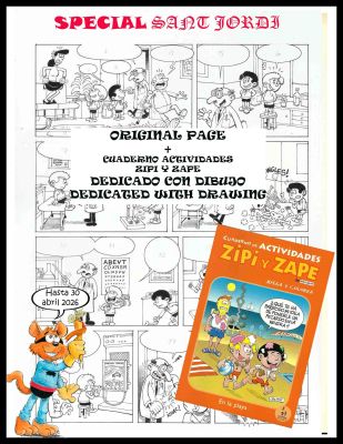 Joaquín Cera | Special Sant Jordi ´26: Original page: Zipi y Zape de Escobar – Cera / Ramis | Origin Of Comics