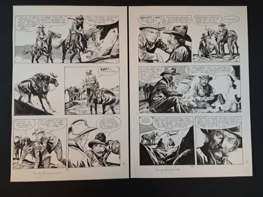Tarquinio, Sergio - 2 Original page - Storia del West: Vento Caldo | Catawiki