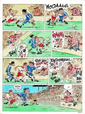Gürsel, Gürçan - 1 Original colour page - Les Foot furieux T3 - 2004 | Catawiki