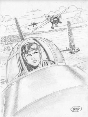 De Luca, Giuseppe - 1 Original drawing - Buck Danny - Sonny | Catawiki