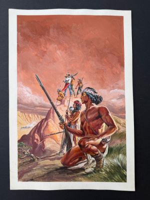 Firuz Askin - 1 Original drawing - Star Western Taschenbuch 85 Titelbild Indianer | Catawiki