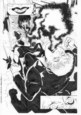 Continue Shopping | GWENPOOL #3 PAGE 15 ORIGINAL PAGE BY STEFANO NESI | Scott’s Collectables