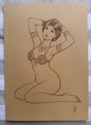 Paturaud, Laurent - 1 Original drawing - Mata Hari - 2022 | Catawiki
