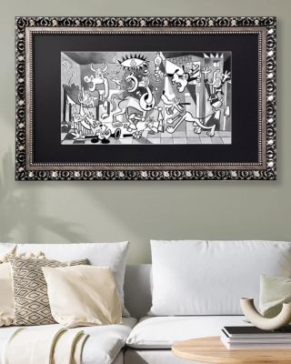 Tony Fernandez Grande toile originale à l’acrylique - Disney Family Inspired by Picasso’s “Guernica” (1937) - Hand Signed - Museum Framed | Catawiki