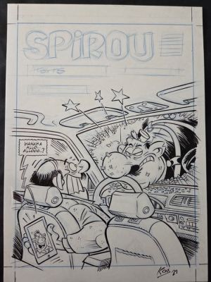 Kox - 1 Original cover - Spirou (magazine) - Spirou - 2021