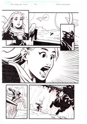 Continue Shopping | SAI DIMENSIONAL RIVALS #3 PAGE 1 (ELENA CASAGRANDE ORIGINAL PAGE) | Scott’s Collectables
