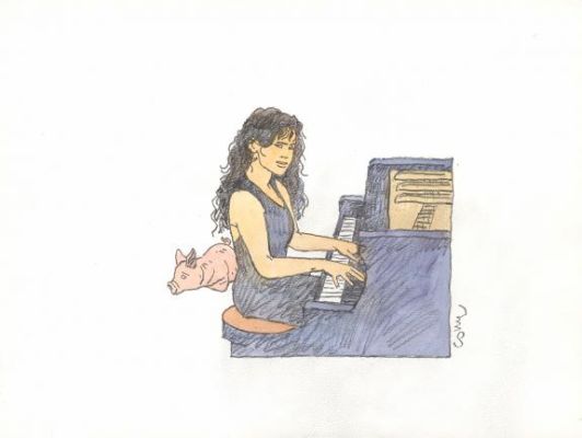 Cosey | Illustration originale - À la recherche de Peter Pan | Daniel Maghen