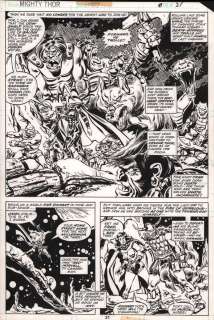 John Buscema, Tom Palmer - Thor #277 P.21 - Hela & Troll Army - 1978