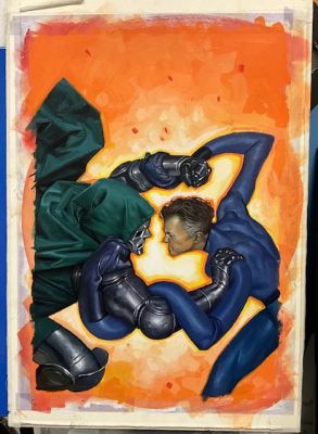 Continue Shopping | CHALLENGES OF DOOM MR FANTASTIC #1 DE TOMMASO ORIGINAL COVER ART | Scott’s Collectables